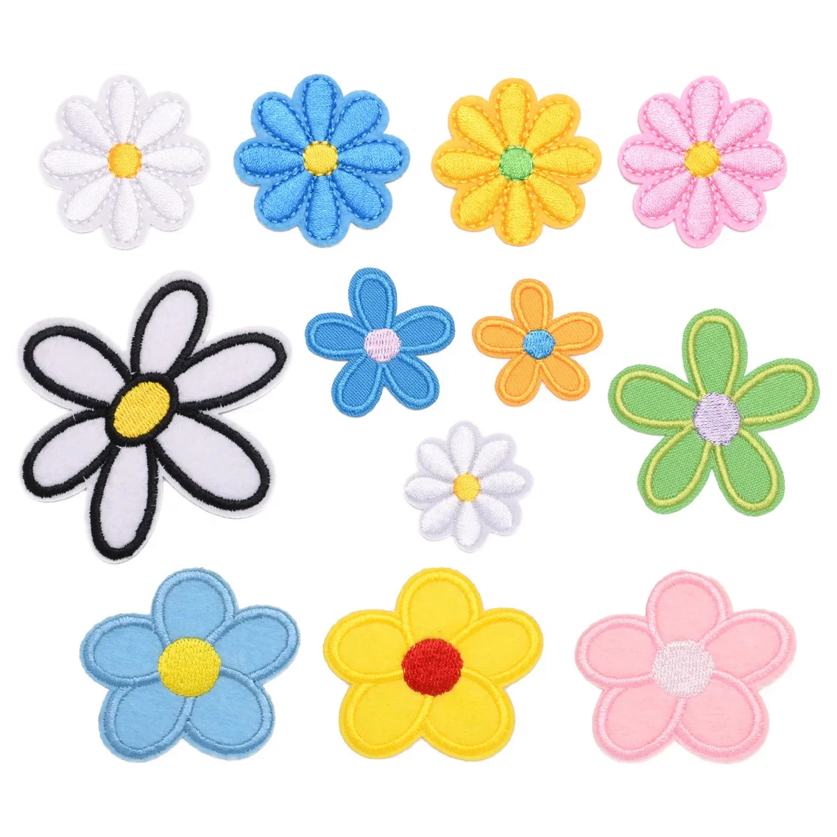 5pcs/ Small Fresh and Lovely Flower Series Patch DIY Clothing Luggage Accessories Supplies Decorative Patch