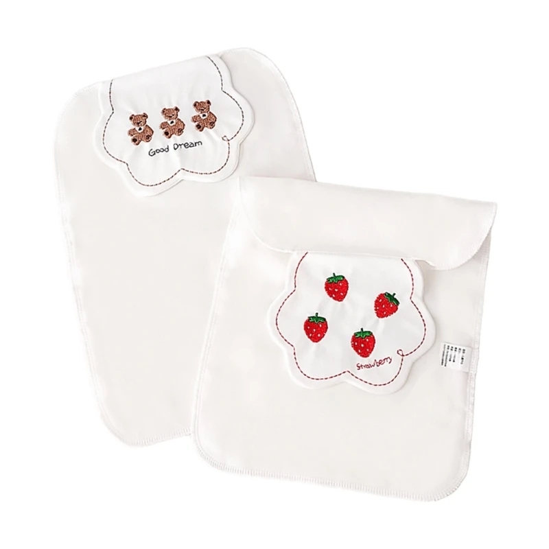 Pack of 2pcs Cotton Absorbent Towel Pad Backrest Towel for Kindergarten Baby New Dropship