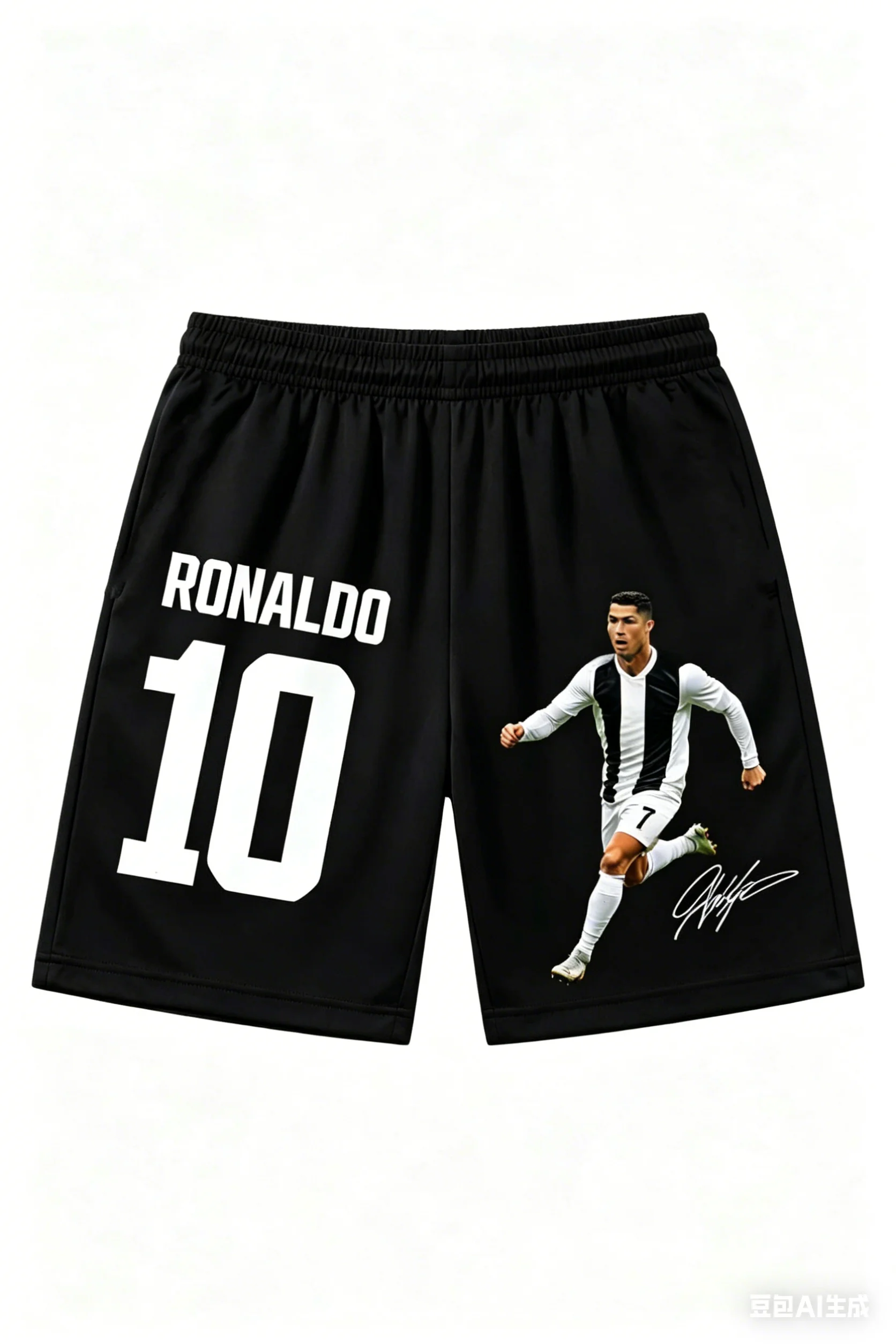 Summer Fashion New AI Ronaldo No.10 Shirt 3D Fitness Training Competition Quick Drying Sportswear Summer Men's Shorts Large