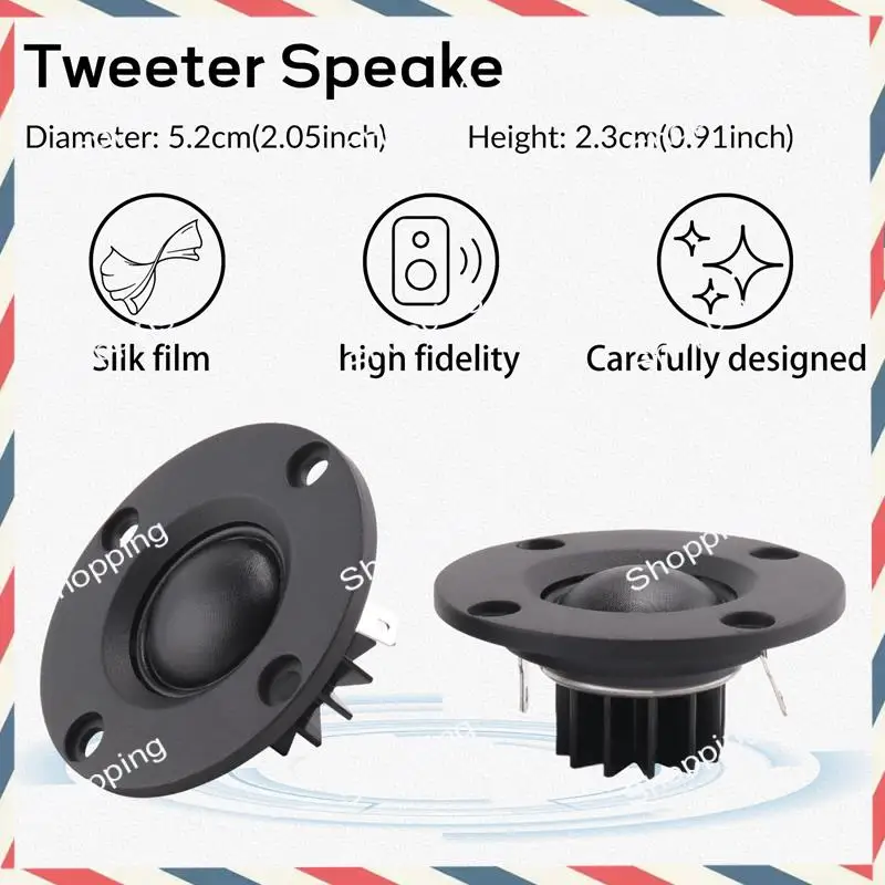 m20k-tweeter-speaker-6-ohm-30w-hifi-soft-dome-silk-film-treble-loudspeaker-neodymium-toothed-heat-sink-2pcs