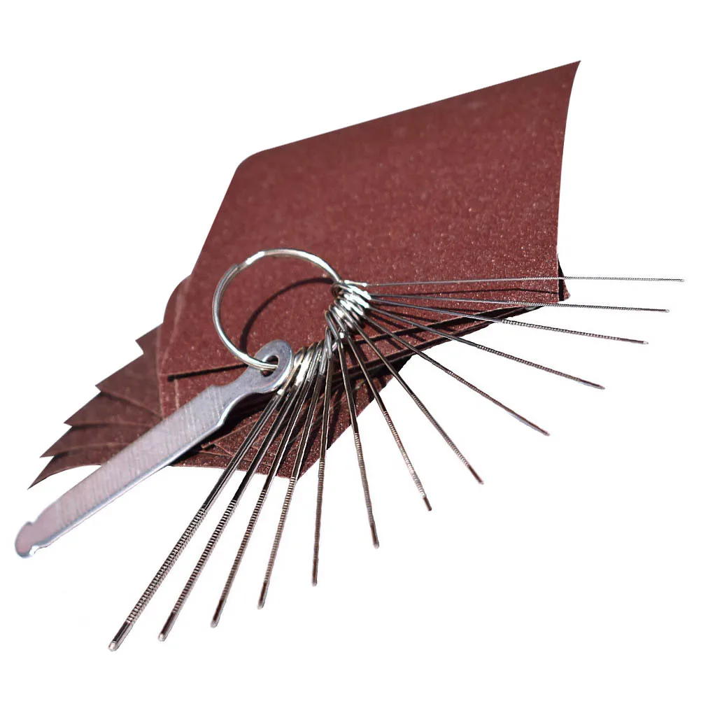

10PCS Metal Guitar Nut File Set Fret Wire Tool Sandpaper Practical Luthier Kit