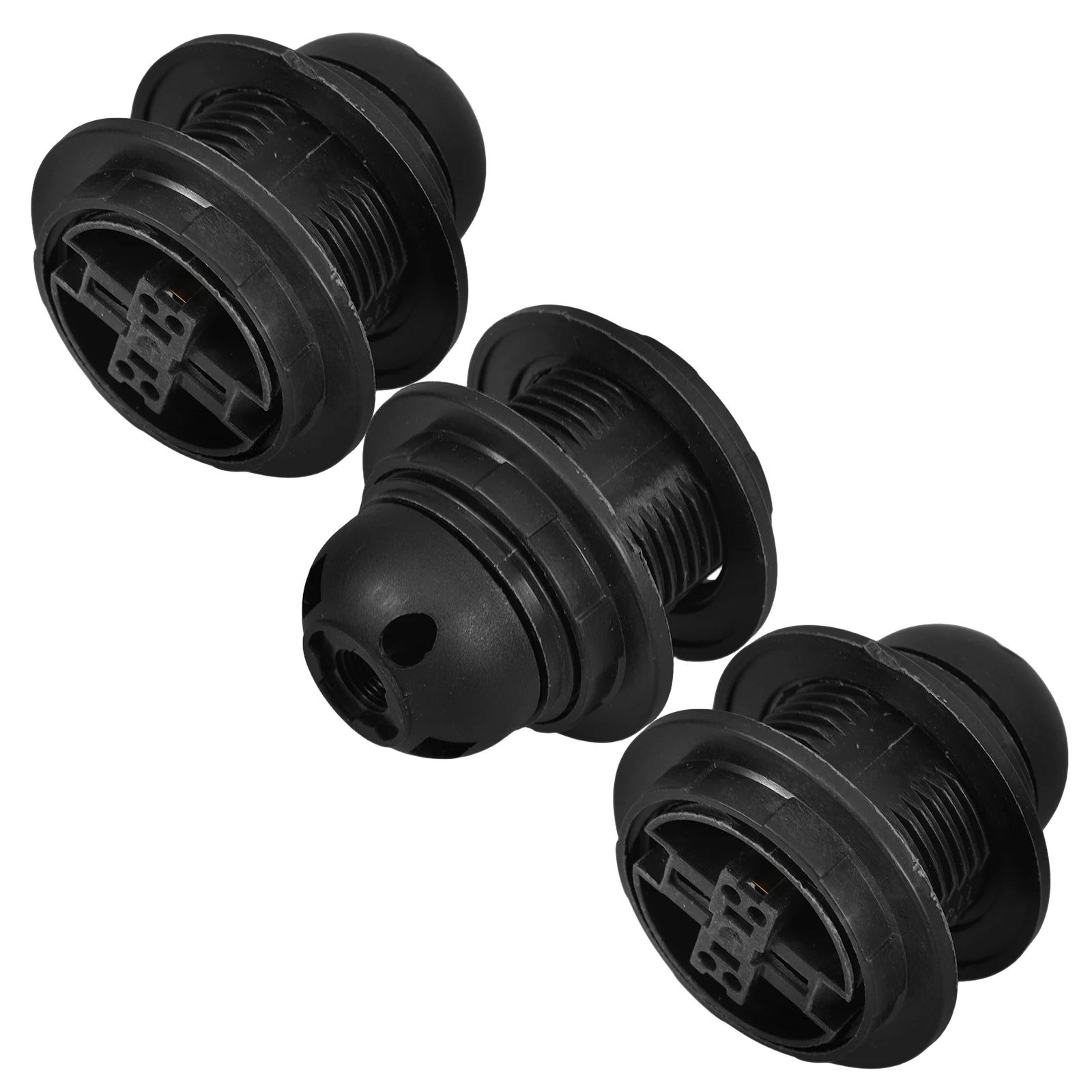 

3PCS E27 Lamp Holder Bracket Full Thread Base Plastic Shade Collar Ring Suitable Double Ring Lamps Ideal Public Spaces Schools