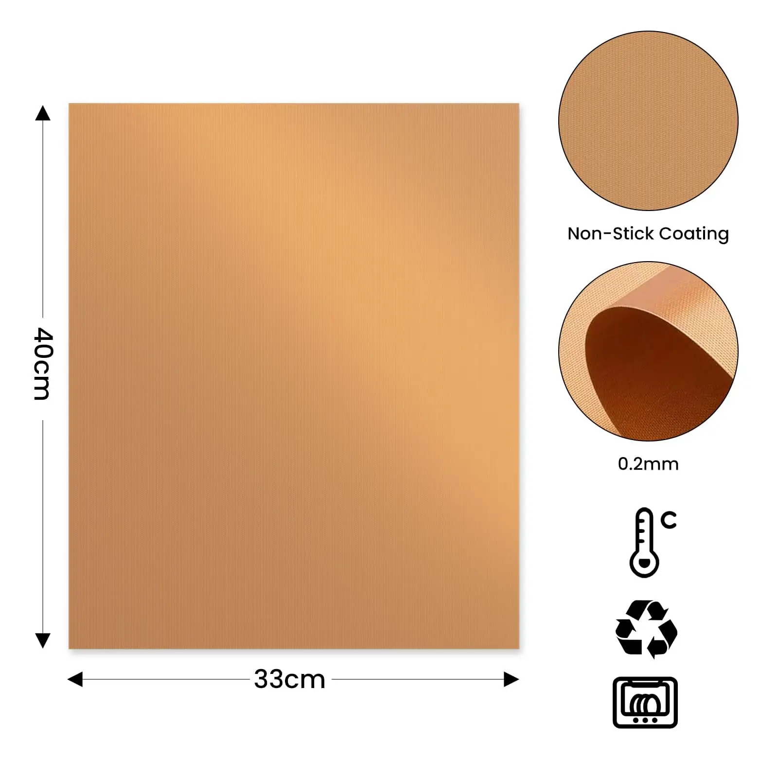 NEW BBQ Grill Mat - Can Be Cut to Size 100% Non-Stick Coating Grill Mat for Grill Baking Paper Reusable for Electric and Gas Ove