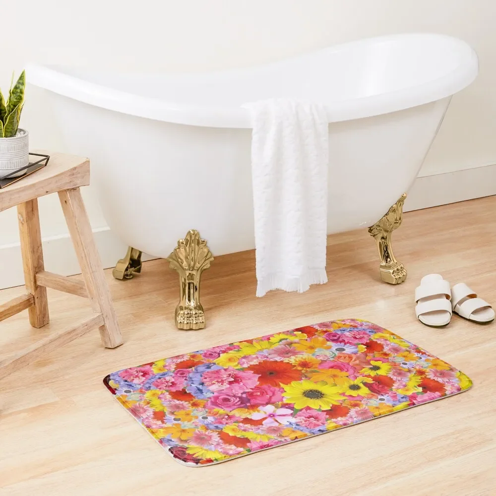 

Floral bouquet Bath Mat Carpet Anti Slip Living Room Rugs Mat