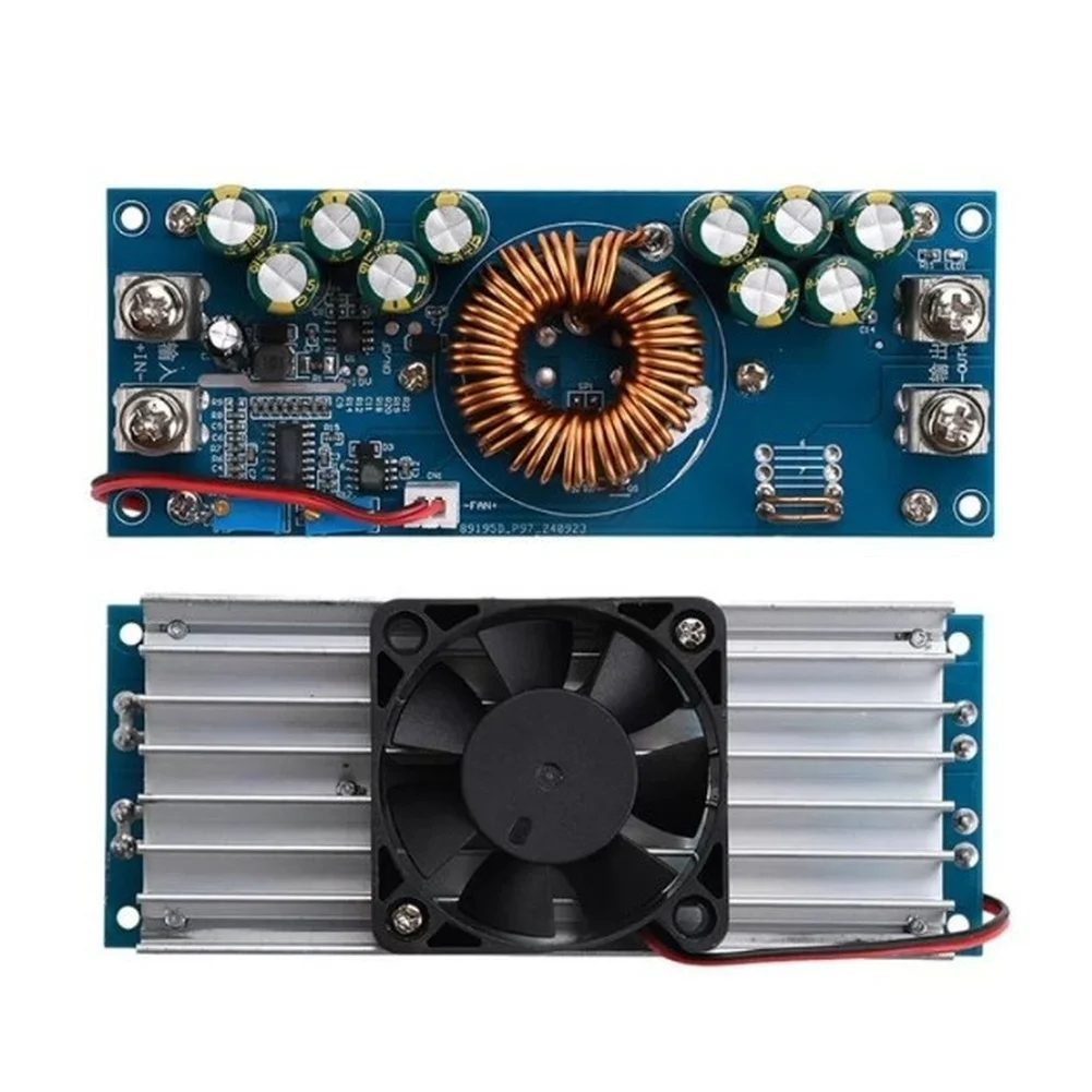 DC Step Down Converter Module 1200W Max 800W Continuous Input 15V to 90V Output 2.5V to 72V for Industrial Use