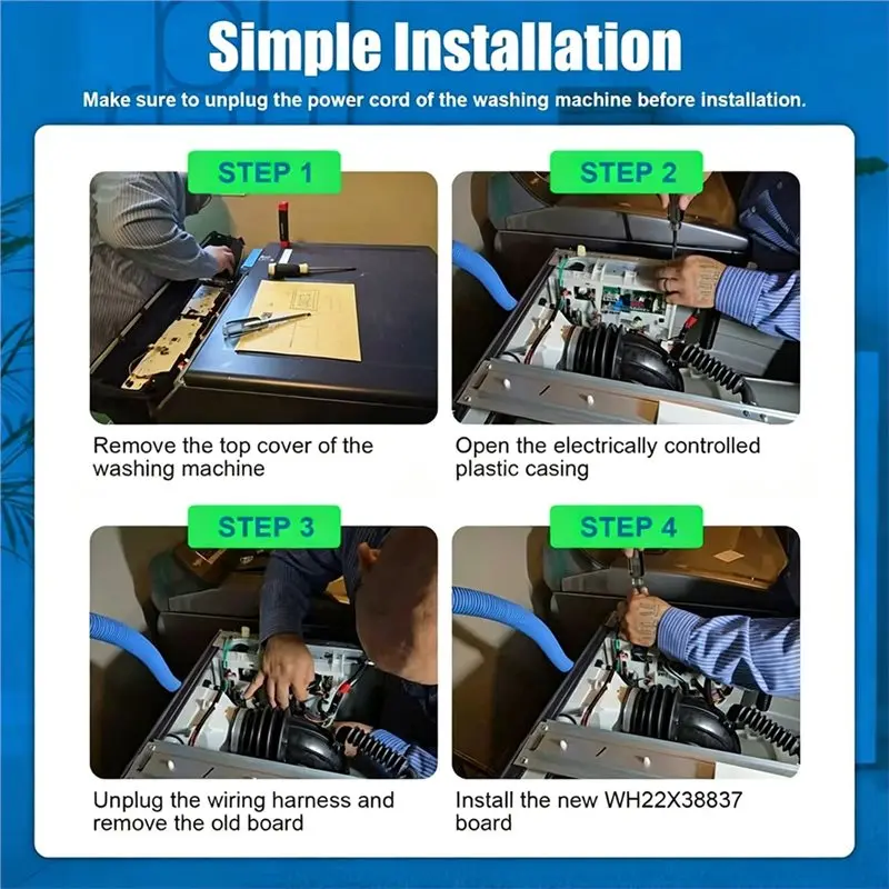 [Todayseller】 Inverter Control Board For General Electric Front Load Washer Models WH22X35837, WH22X38837 WH22X29531 WH22X32059