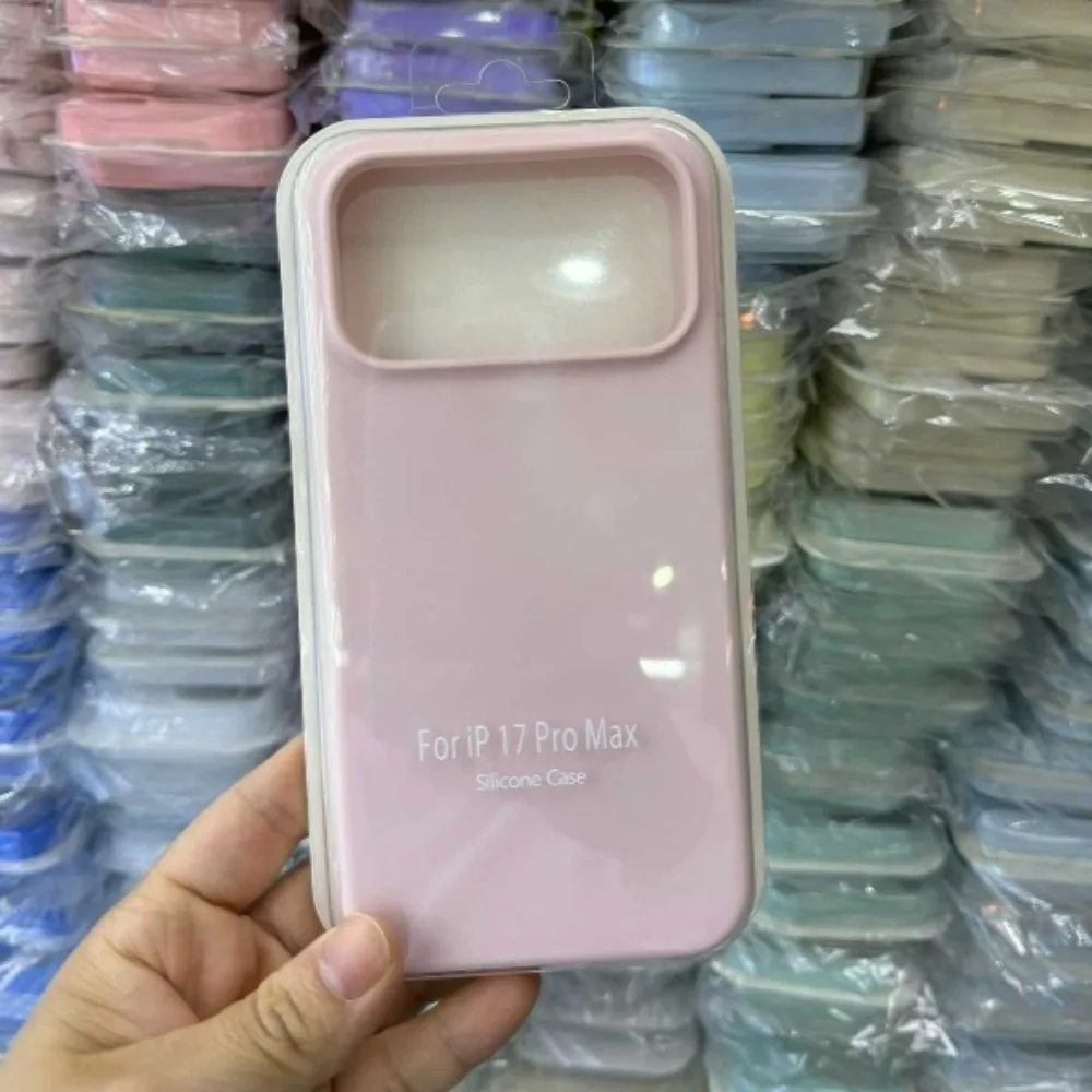 Official Liquid Silicone Skin Feel Case For IPhone 17 Air 17 Pro Max Macaron Solid Candy Colour Color with Packet Box Cover - náhled 3