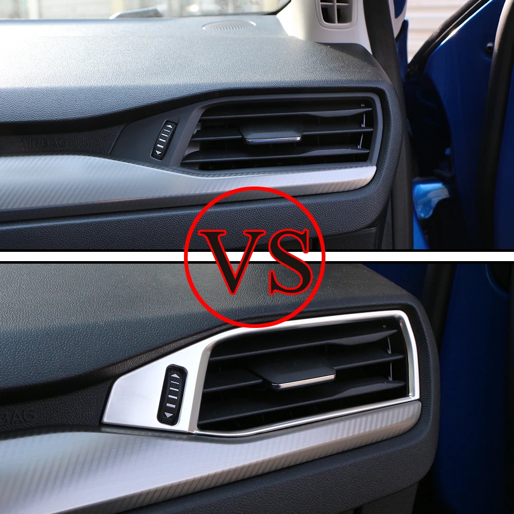 2Pcs A/C Air Condition Outlet Vent Cover Trim Sticker for Ford Focus 4 MK4 2019 2020 LHD Car Styling Accessories