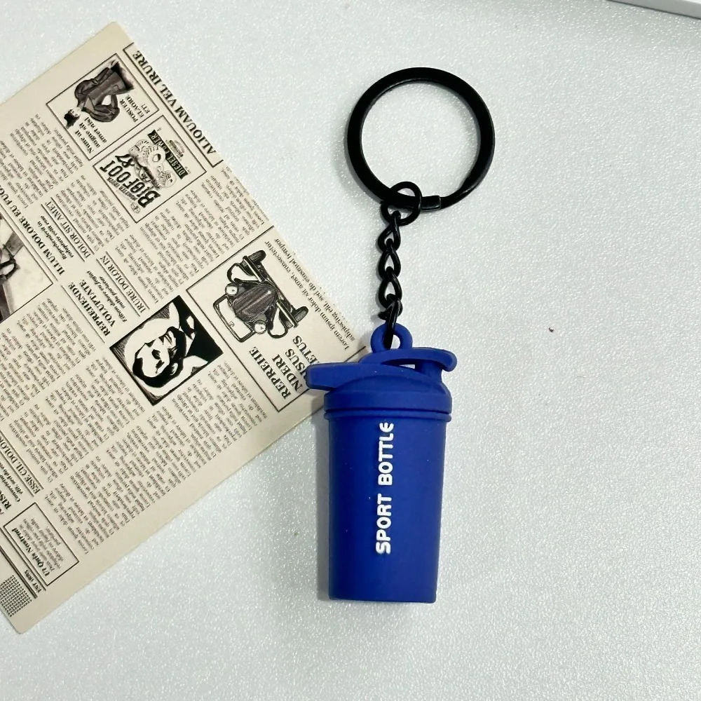 Mini Barbell Plates Key Chain Kettlebells Water Cups Simulation Dumbbells Keyring Creative Bag Charm Fitness Series Pendant