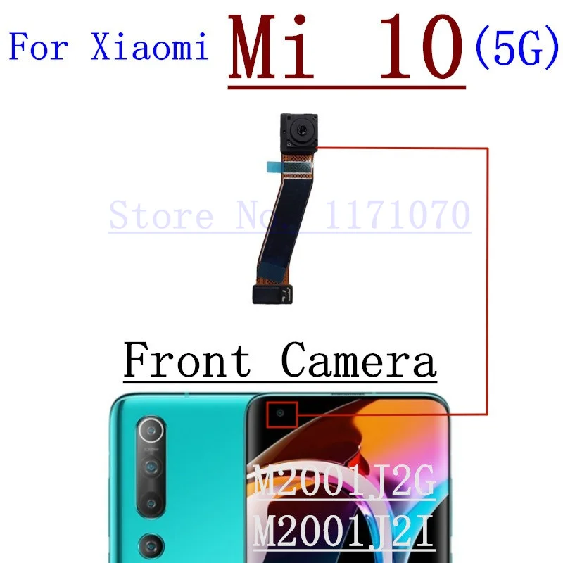 Back Main Front Camera For Xiaomi Mi 10 Pro Ultra 5G Backside Wide+Macro+Depth Module Replacement Repair Spare Parts