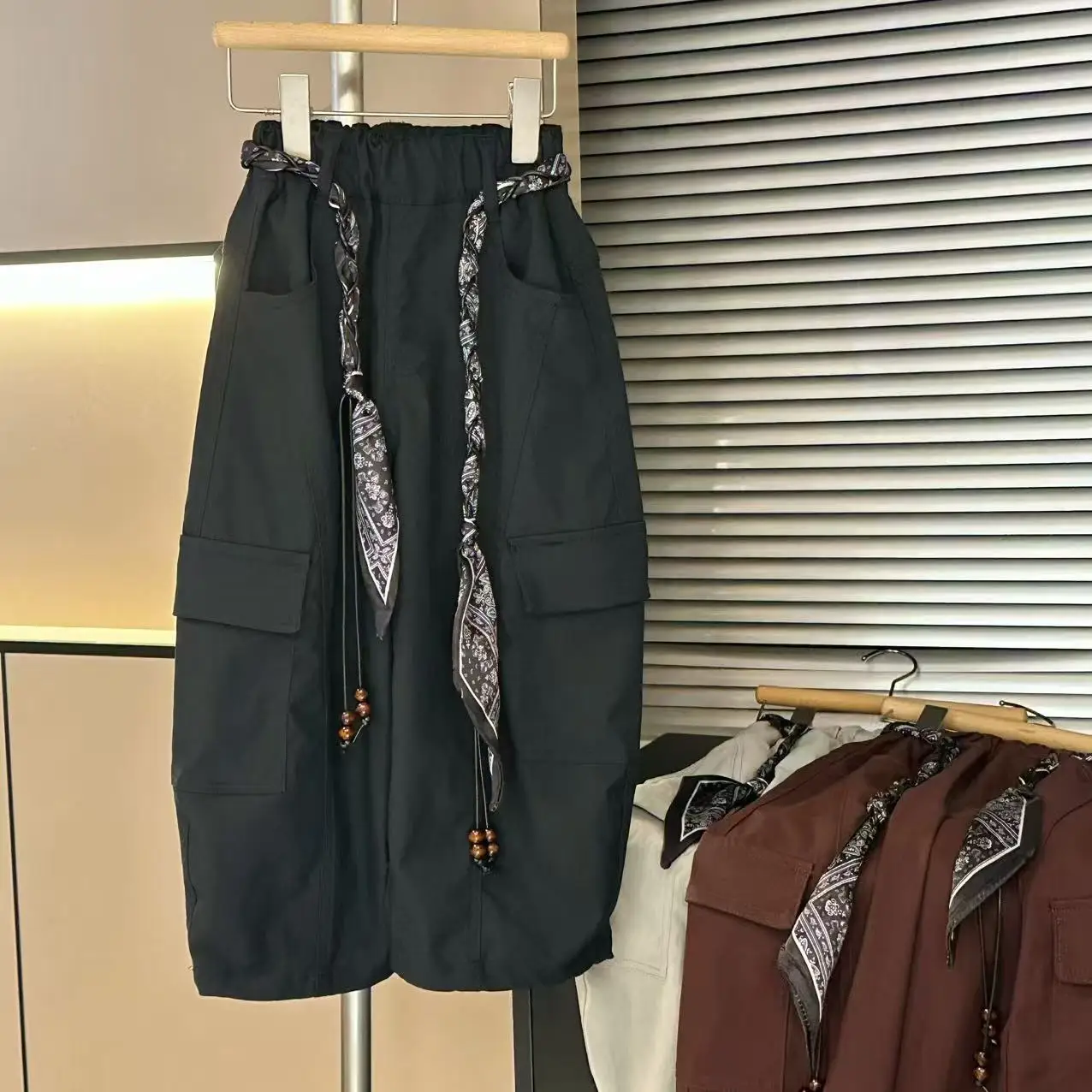Baby Solid Color Children's Boys and Girls Mid Waist Summer Work Pants Casual and Fashion Long Pants Autumn Work Pants
