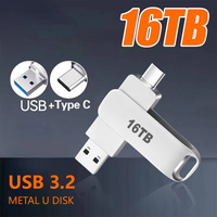 16TB USB 3.2 Flash Drives High Speed Transfer Metal Pendrive Memory Card Pendrive Flash Disk Memoria Waterproof Stick New