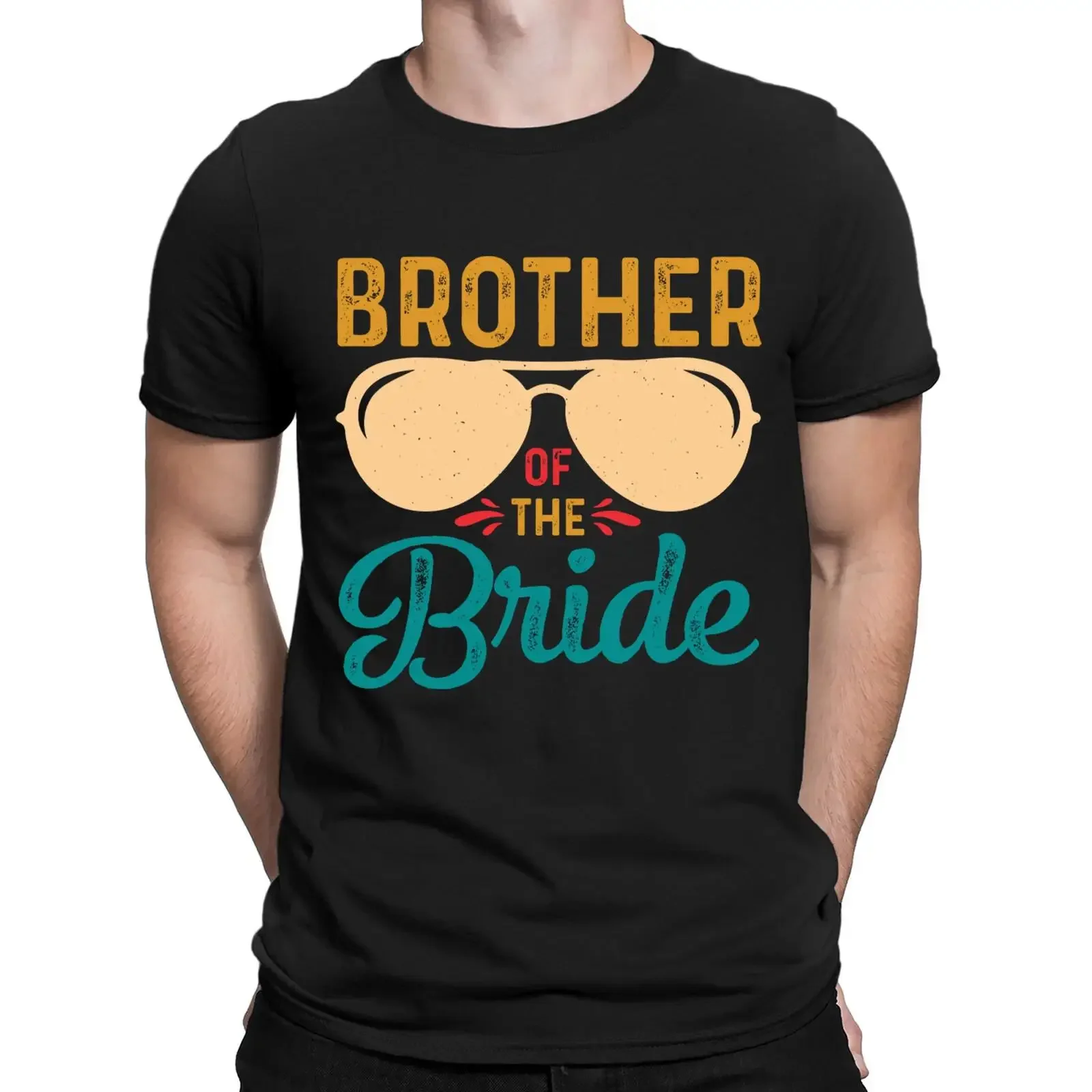 Camiseta masculina engraçada Bruder der Braut Junggesellenabschied Vintage BAL vintage lavada elegante unissex streetwear casual masculina