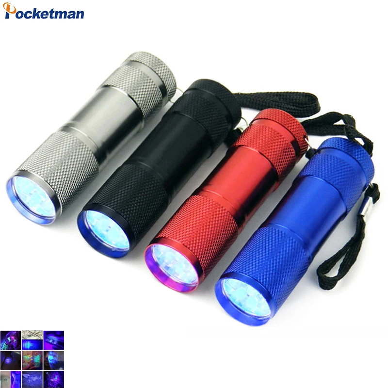 For Pet Urine Mini UV Flashlights 395nm Black Light Flashlight Ultraviolet Blacklight Torch UV Flashlight UV Light Detector
