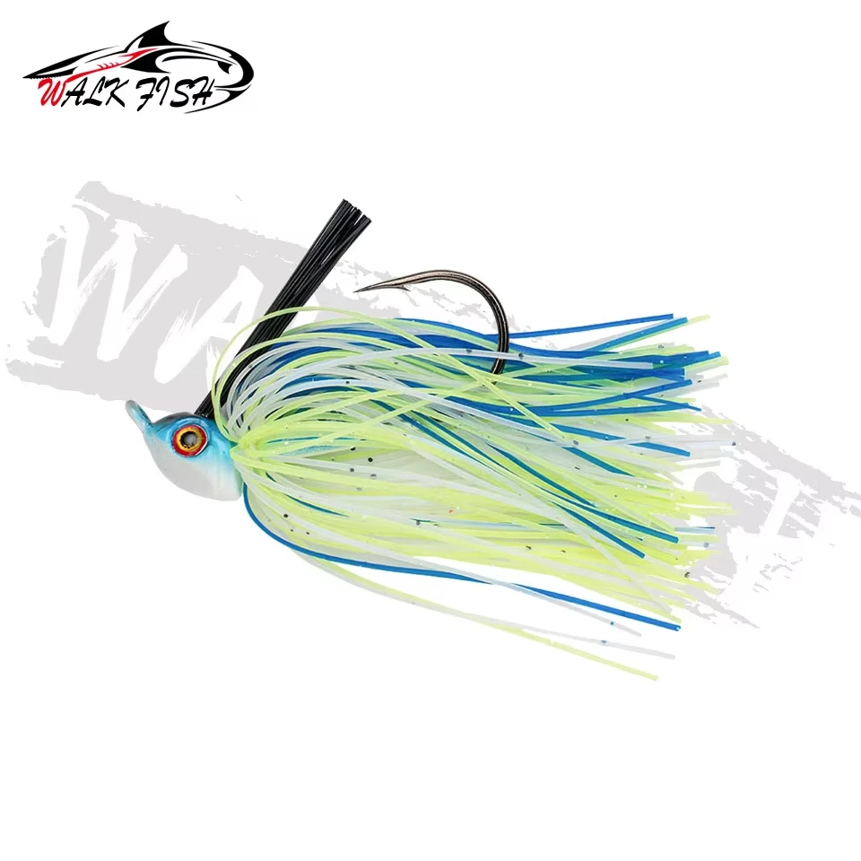 المشي الأسماك 12 جرام 15 جرام سبينر الطعم Uivered مقلوب الفم اليوسفي الأسماك خزان نهر تهزهز الثرثرة الطعم الصيد إغراء باس معالجة