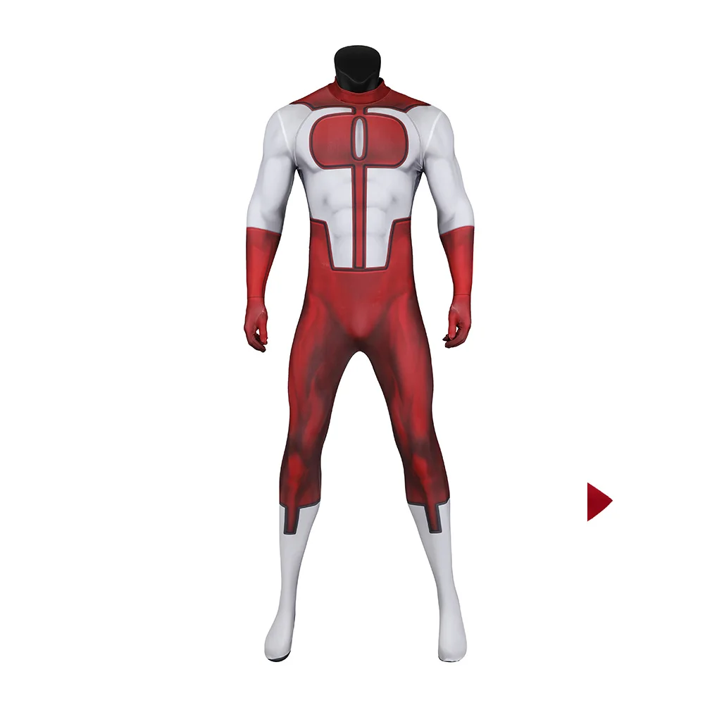 Omni Man Cosplay Kostuum Jumpsuit Mantel Onoverwinnelijk 2 Mannen Disgusie Halloween Carnavalsfeest