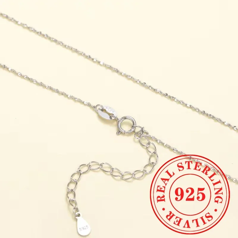 

Huitan Platinum-Colored 925 Sterling Silver Necklace Gorgeous Shiny Full Star Chain for Lady Marriage Ceremony Statement Jewelry