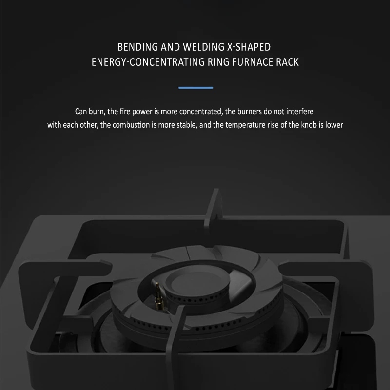 موقد غاز سيراميك بالأشعة تحت الحمراء - موقد ذهبي فاخر مع تصميم عصري، موفر للطاقة للمطابخ الحديثة