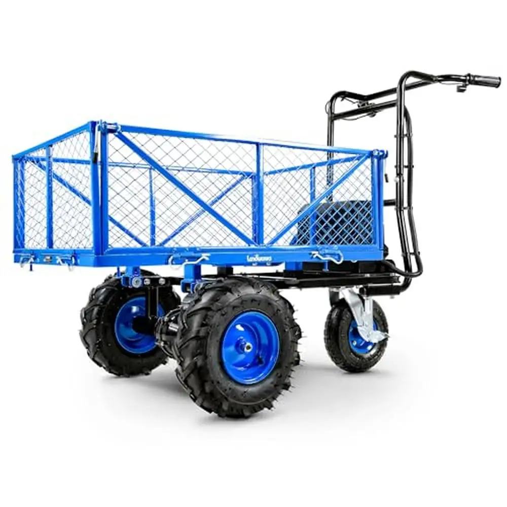 

Electric Power Wagon Utility Cart 48V DC Li-Ion Battery Heavy Duty 500 lbs Load & 1000 lbs Hauling Mod Cargo Bed Fast Charge