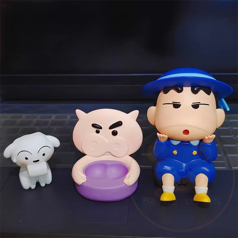 10 centimetri Anime Figura Kawaii Crayon Shin-Chan Scuola Materna Uniforme Modello In Pvc Bambole Figurine Collezione Da Scrivania Giocattolo Per Bambini Regalo