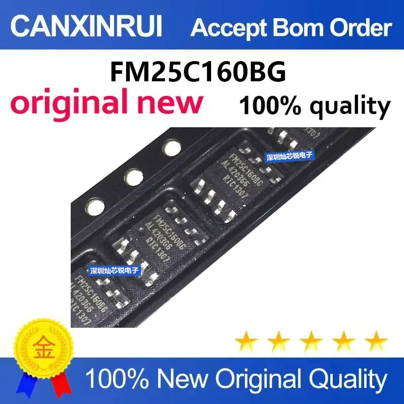 (5-100pieces) Original FM25C160B-GTR FM25C160BG SOP8 Package