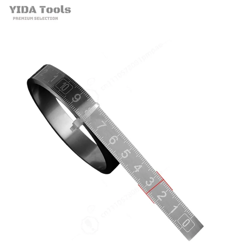 Stainless Steel Self-adhesive Ruler Sticker Scale Strip Metal Adhesive Tape Measure for Table Saw