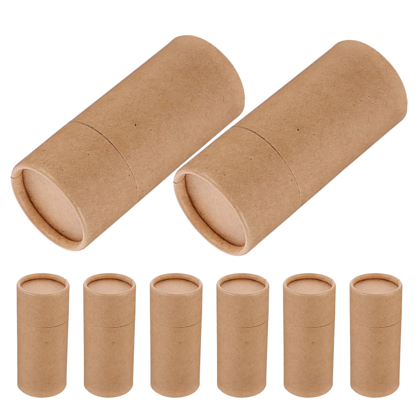 

8Pcs Kraft Tube Packaging Box for Craft Mailing Tubes Document Tube Holder Small Poster Tubes Tea Storage Essential Oil Bottle
