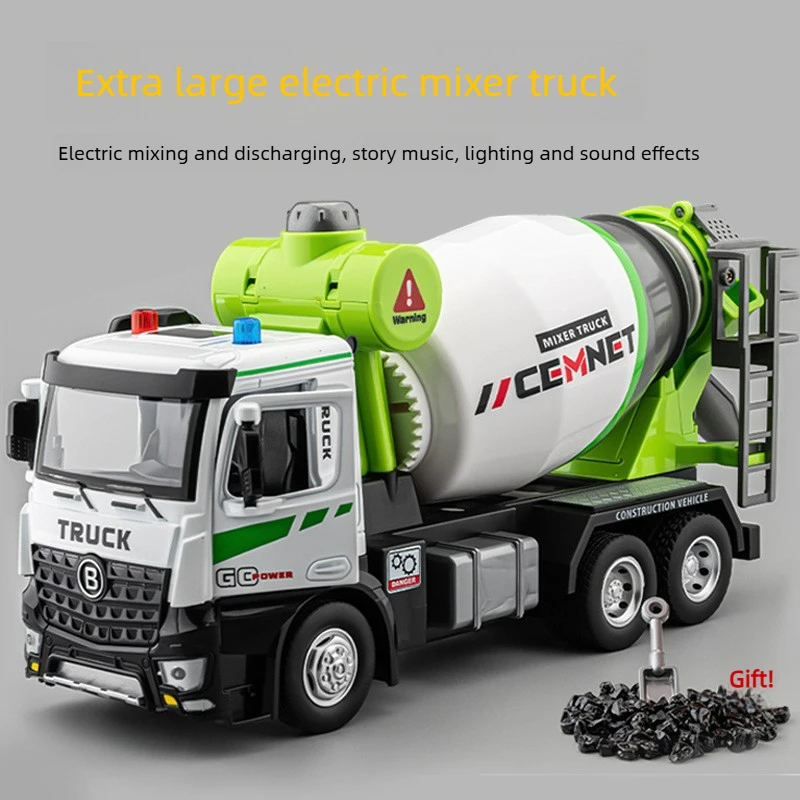 

Cool Stuff Toy Car Funny Gift-Super Alloy Mixer Car Model,Simulation Excavator Truck Cement Engineering Car Toy,Toys for Kids