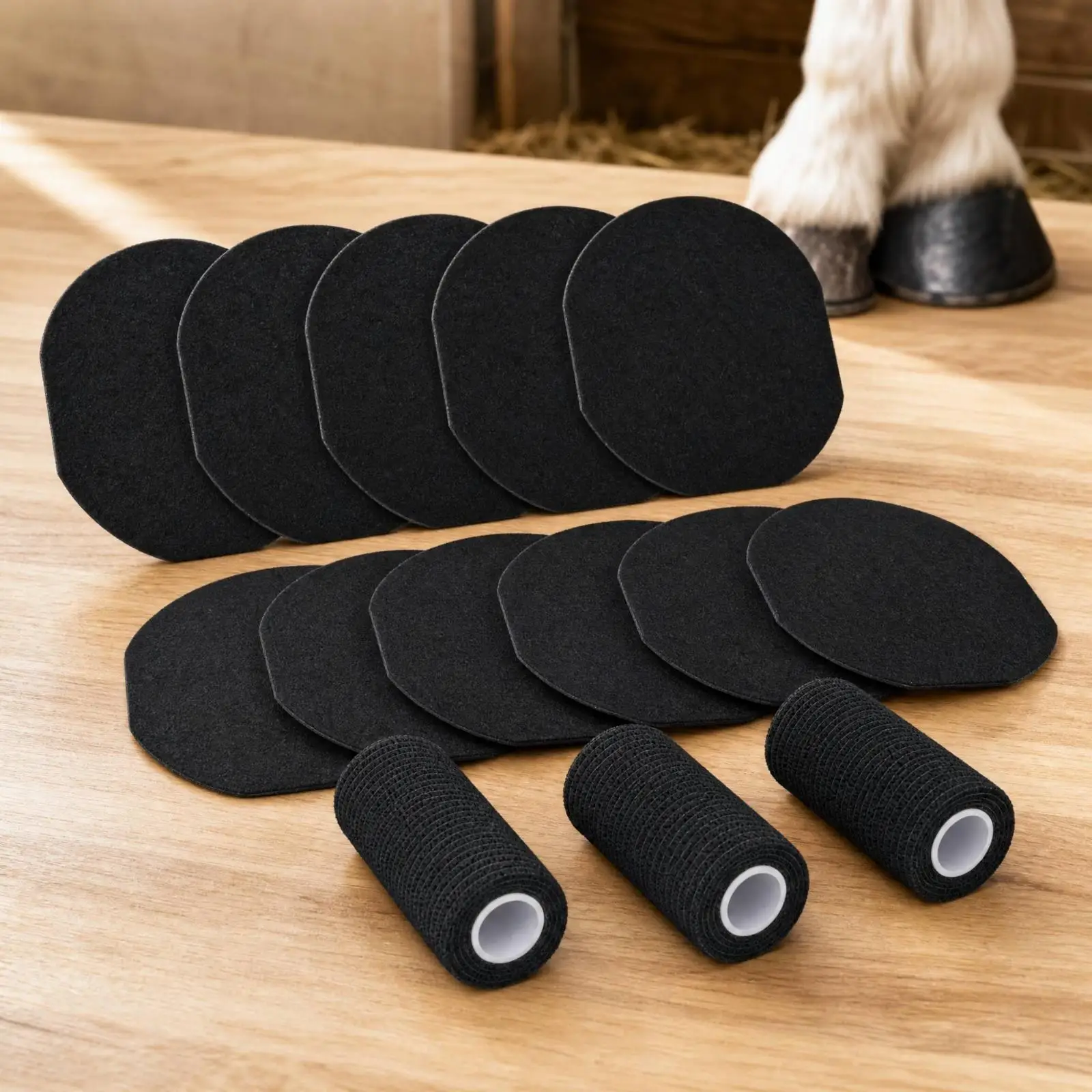 protetor-de-casco-de-cavalo-em-feltro-preto-com-faixa-elastica-para-protecao-do-casco-cura-de-feridas-e-suporte-confortavel