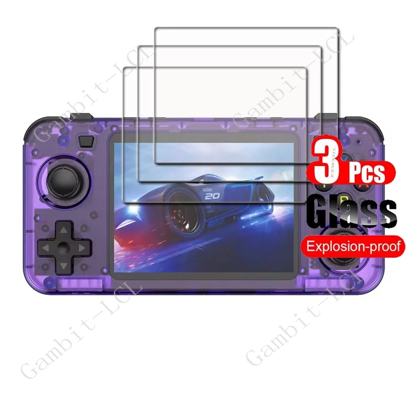 1-3PCS Tempered Glass For R36H Console Player Games Protective Film ON BOYHOM R36H 3.5" Screen Protector Cover