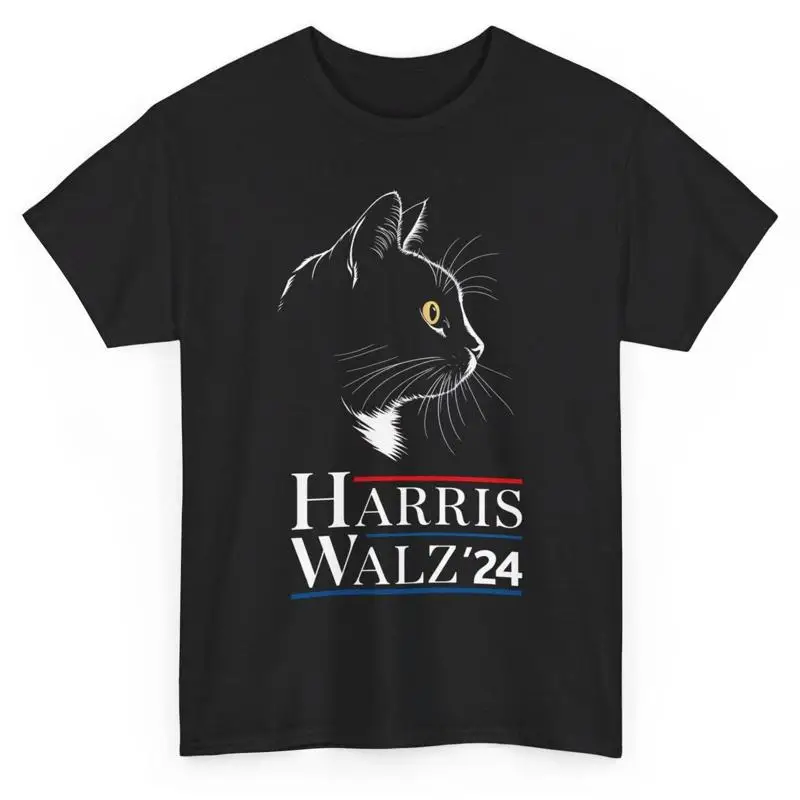 

Kamala Harris Walz Campaign Vp T Shirt President Cat Ladies Vote 2024