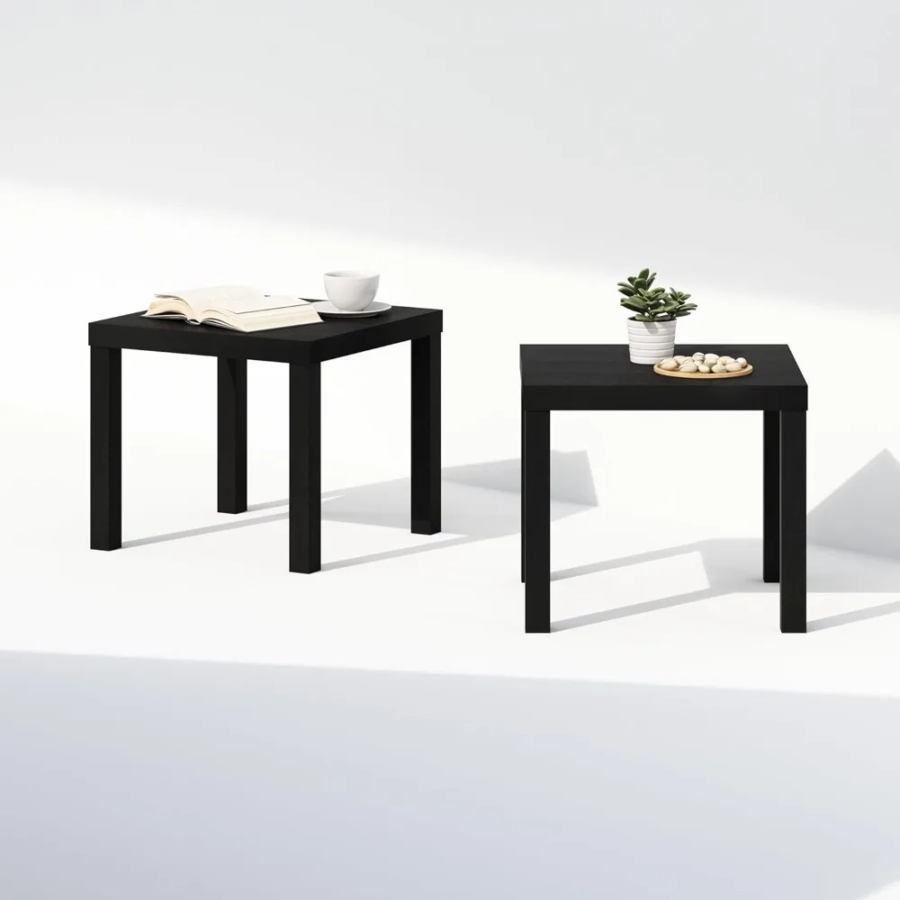 Set tavolino quadrato moderno, tavolino da tavolo spesso, 4 gambe, mobili da soggiorno