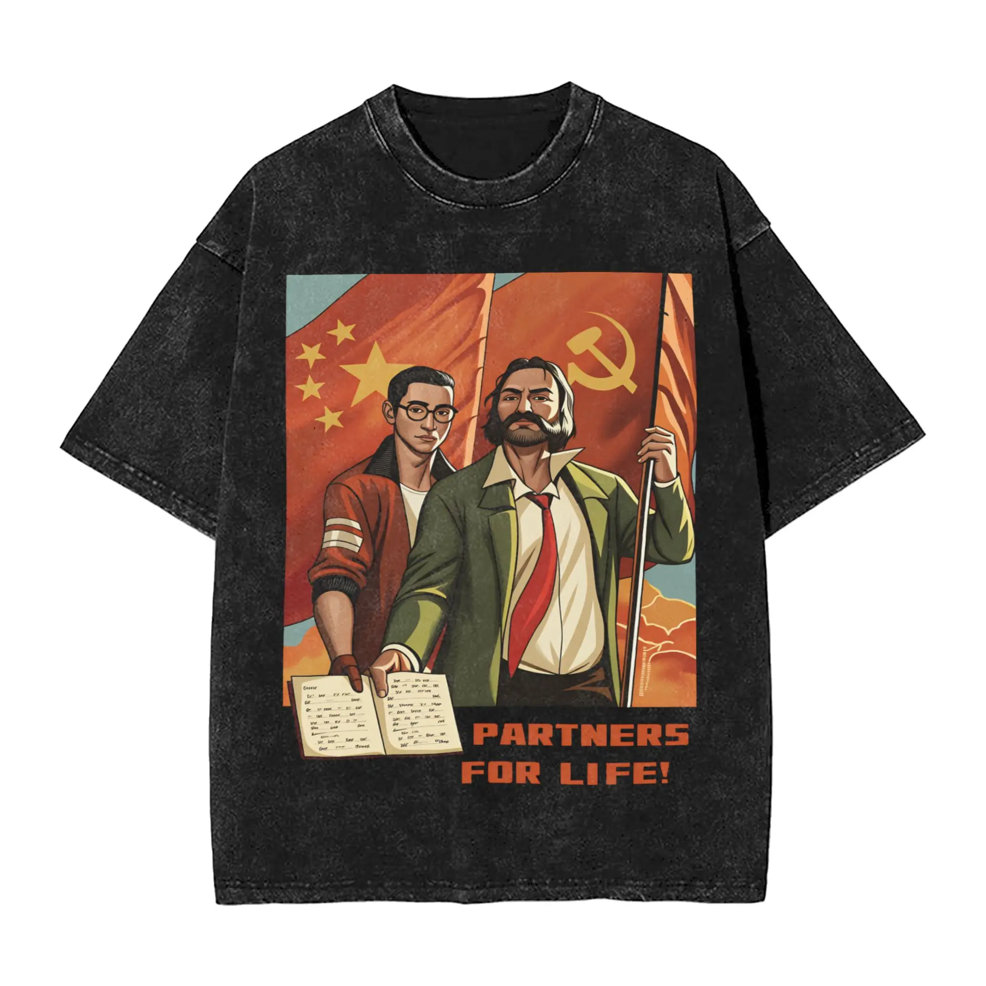 Disco Elysium Partners For Life T-Shirt Summer  Streetwear T-Shirts Cotton Harajuku Tee Shirt For Man Short-Sleeved Loose Tees