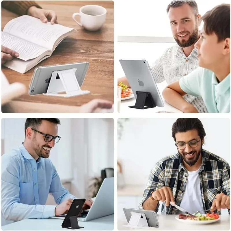 Desktop Portable Cell Phone Stand Holder Universal Mini Desk Stand Adjustable Holder for All Mobile Smart Phone Tablet Display