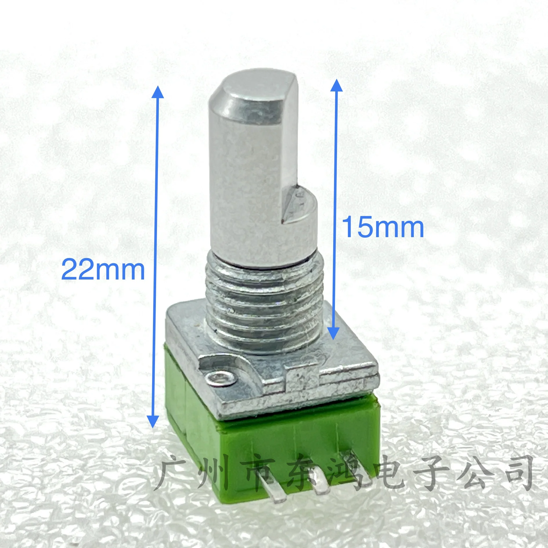 1 PCS Taiwan ALPHA precision single potentiometer B50K rotate 3 down 4 gears Shaft length 15mm