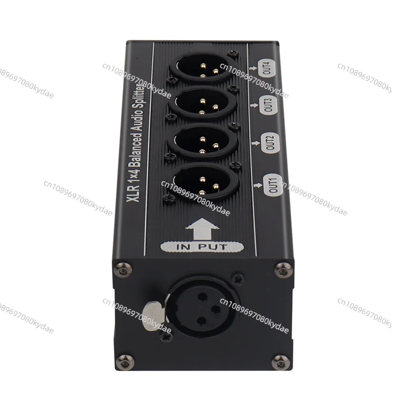 A32T-XLR Balanced Audio Splitter 1 In 4 Out XLR Audio Splitter XLR Audio Signal Splitter Box
