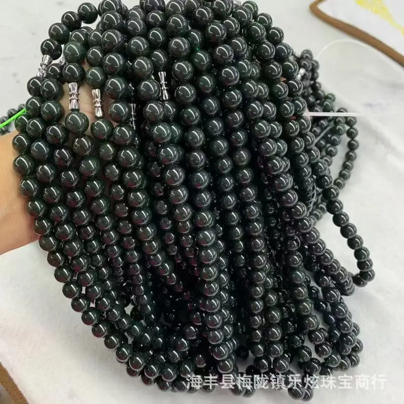 Hetian Jade Round Bead Mothers, Turquoise 10Mm Model, Mother'S Necklace Pendant
