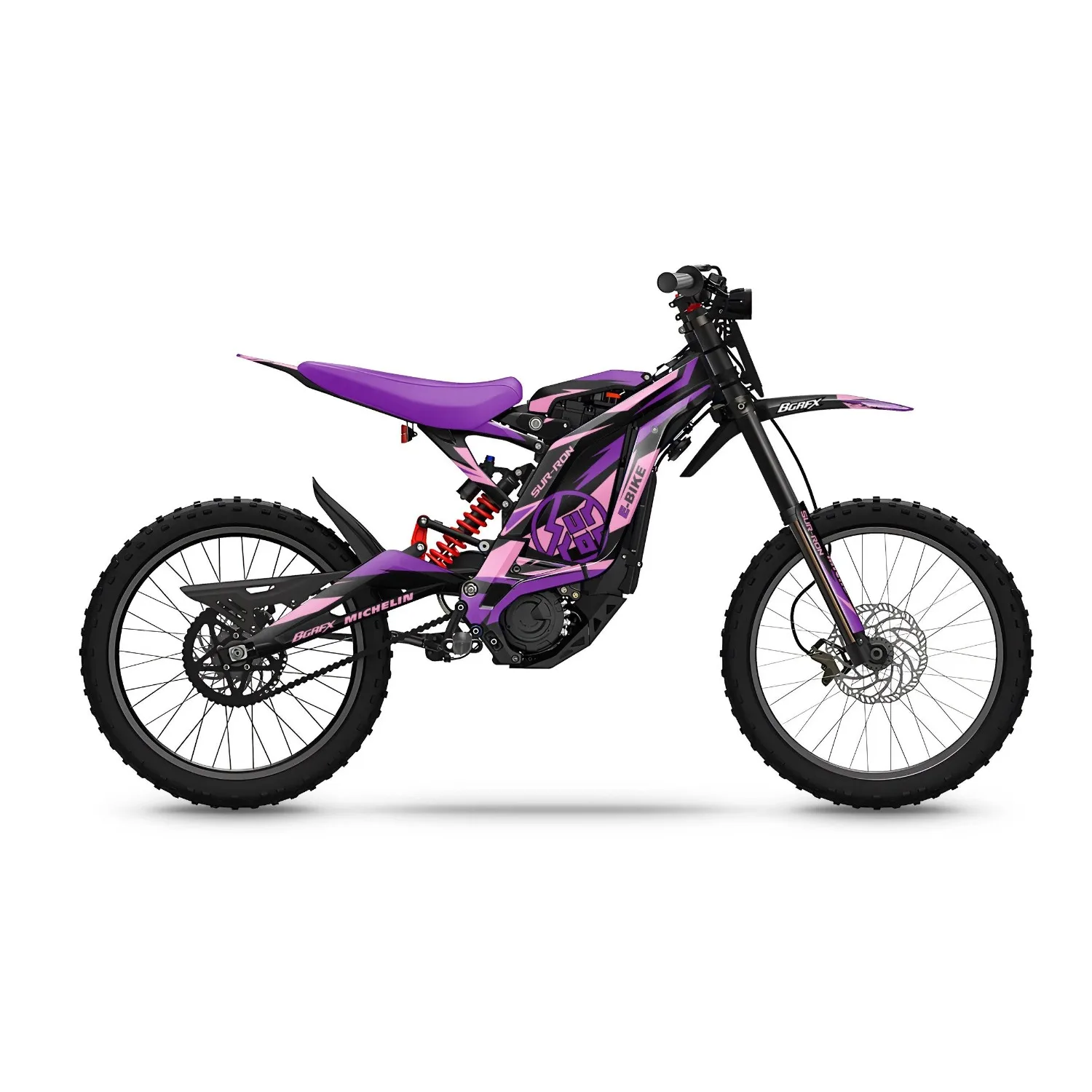 Motorcycle Body Fairing Sticker Decal Protective  eBike eMoto Full Graphic Kit For Surron Light Bee X  Design -23