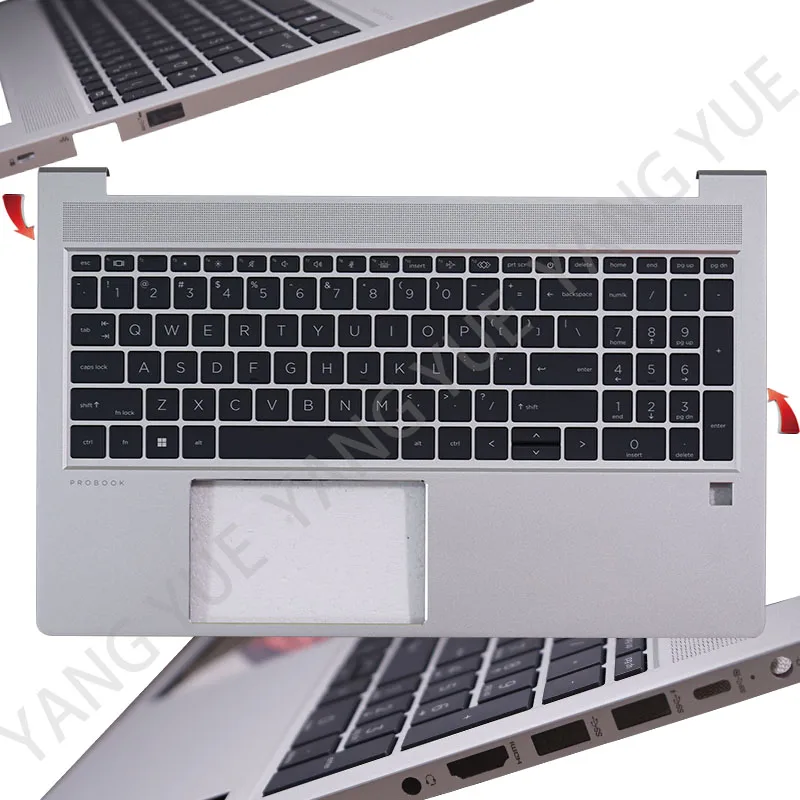 Imagem -04 - Laptop Suportes para hp 440 g8 g9 Zhan66 Pro14 g4 Notebook Tampa Traseira Moldura Frontal Caixa Inferior Matebook Capa Novo