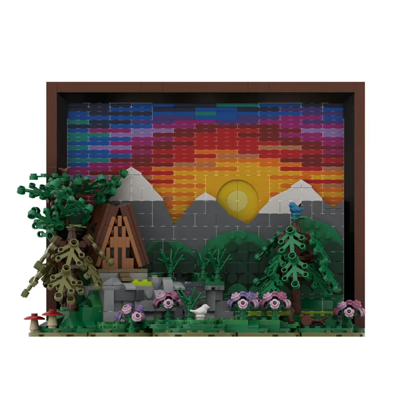 

Набор для сборки Spot MOC-1035 деталей: Стереоскопическая модель из мелких блоков, игрушка-конструктор, подарочный набор, украшение