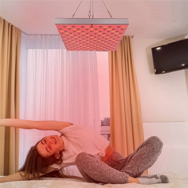ABNM Red-Light-Therapy-อุปกรณ์ - 45W LED แผงลึก 660Nm และอินฟราเรดใกล้ 850Nm LED Light Combo สําหรับความงามผิว