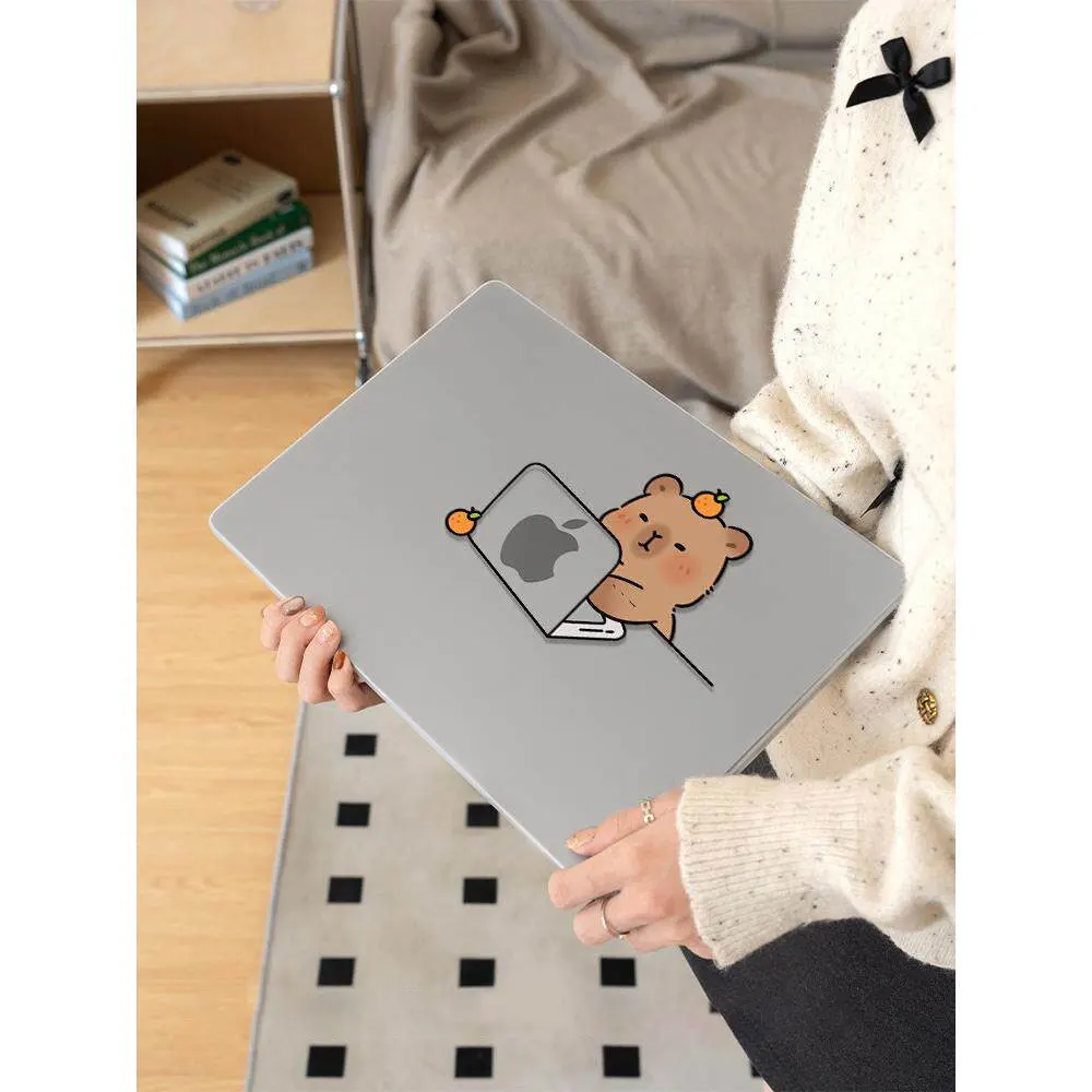 Capybara Clear Laptop Case For Macbook Neo A3404 New Air Pro 13 14 15 16 M1 M2 M3 M4 M5 Chip For MacBook Hard Protective Cover