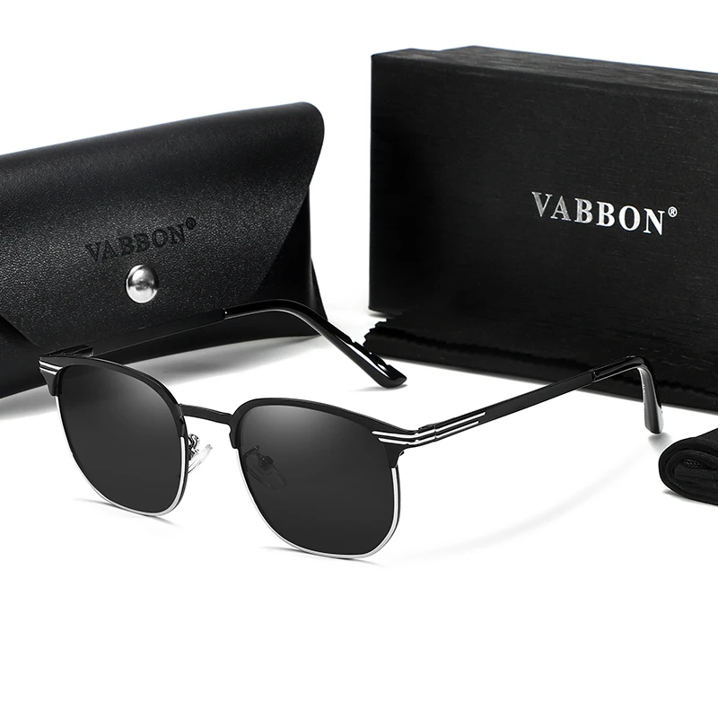 

Vabbon Trendy Unisex New Polarized Metal Fashion Sunglasses Sun Protection Outdoor Driving Beach Vacation Fishing Glasses, Premium Gift 9520