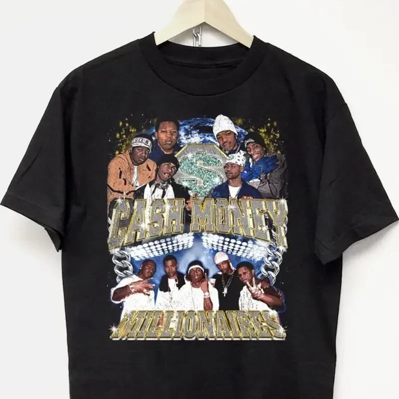 Vintage Cash Money T Shirt Hot Boys Lil Wayne Rap Hip Hop 90s Y2K