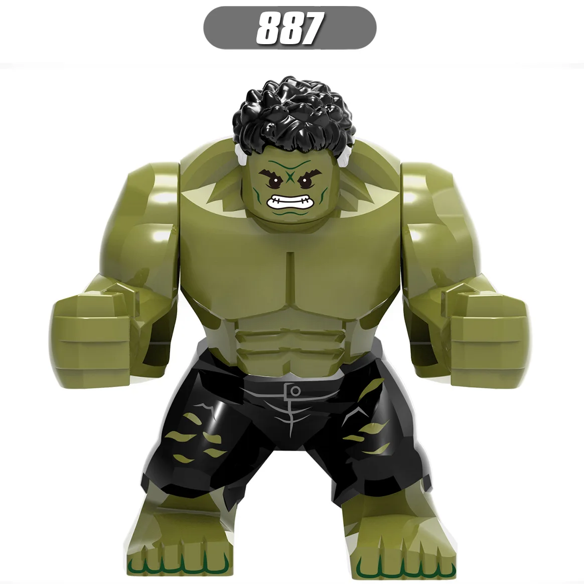 Anime characters, Marvel superheroes, mini block dolls, Hulk statues, assembled block toys, children's birthday gifts