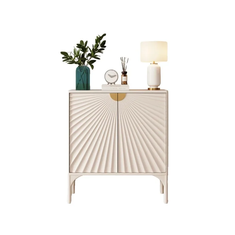 

style porch cabinet entrance foyer shoe cabinet solid wood carving decorative cabinet modern simple light luxury locker