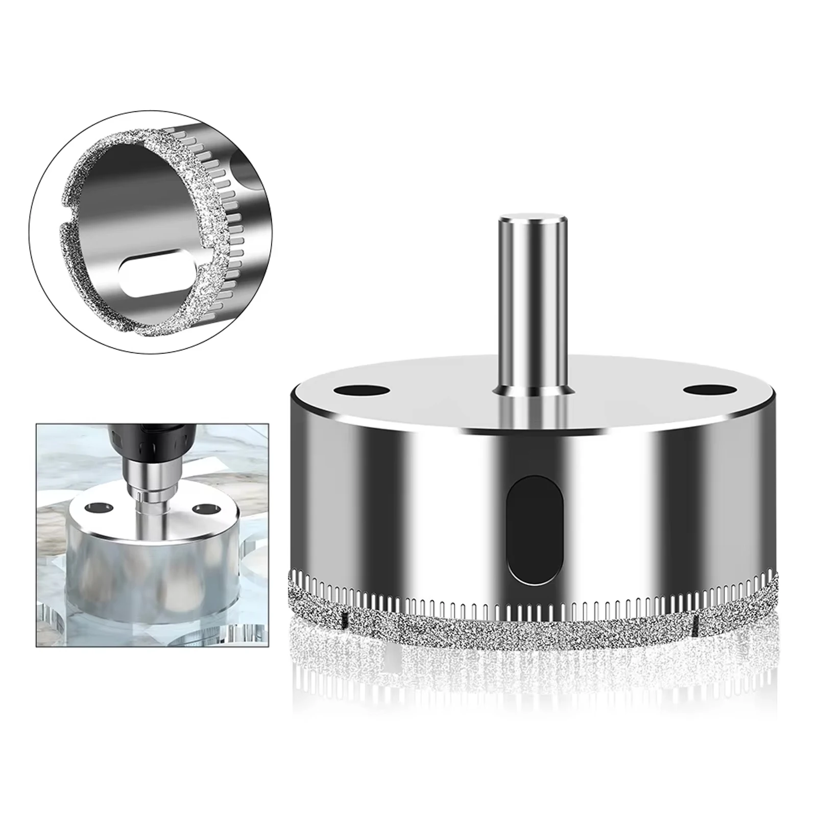 

1pc 60-200mm Diamond Coated Drill Bit Hole Saw for Glass Marble Granite Stone Tile Ceramic Hole Saw Drilling Bits Hole Opener