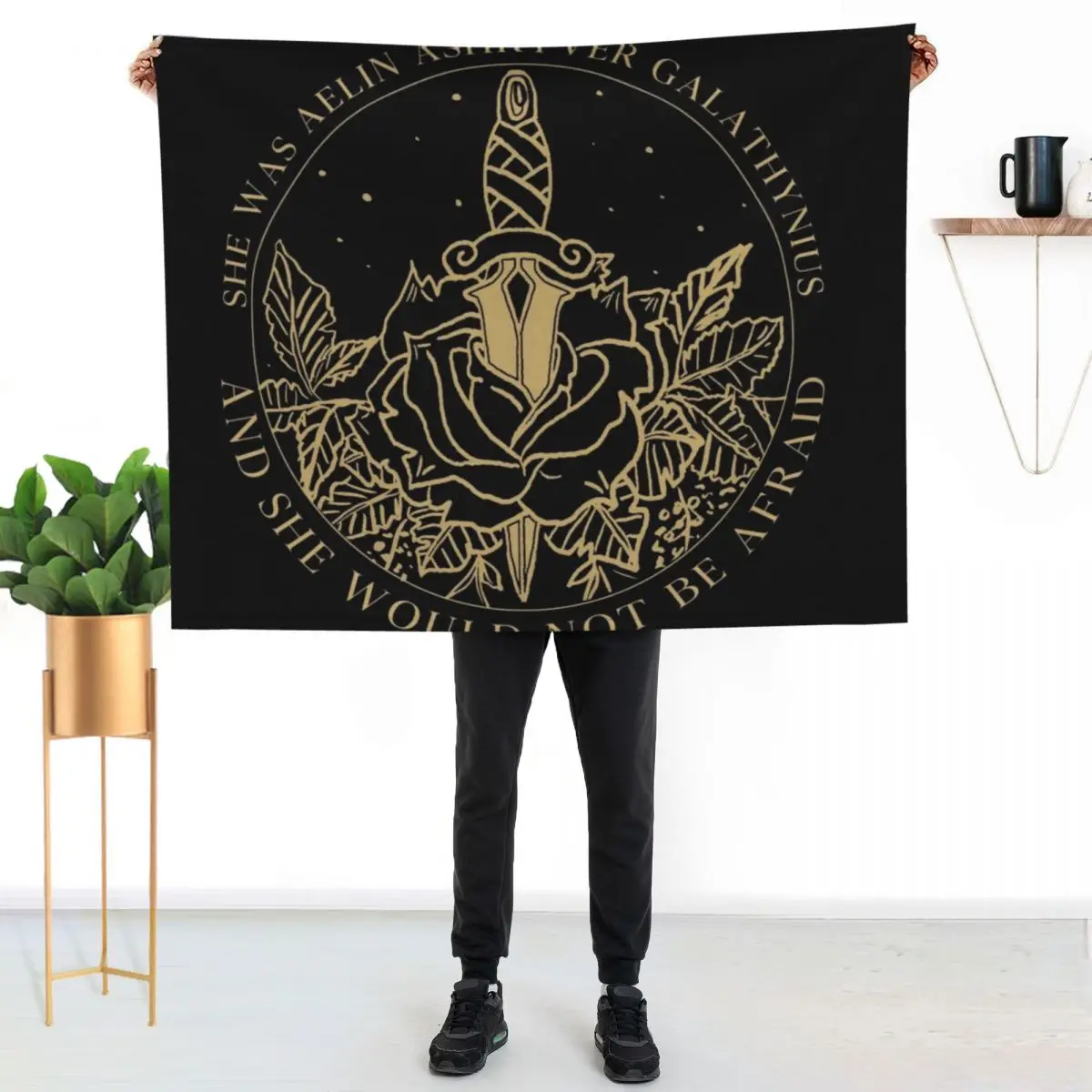 Aelin Galathynius - Throne of Glass Quote Throw Blanket Summer Beddings Plush Luxury Flannel Luxury Brand Blankets