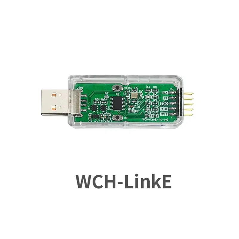 Summer Sale 2Pcs WCH-Linke Online Download Debugger Support WCH RISC-V Architecture MCU/SWD Interface 1 Serial Port To USB Chann