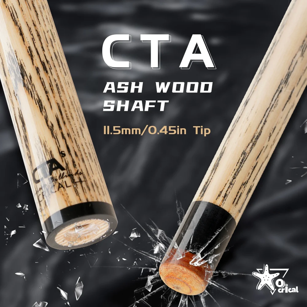 Ash Wood Pool Cue Shaft North American Ash Replacement Shaft Low Deflection 11.5mm Bakelite Ferrule 3/8x8 29in CRICAL